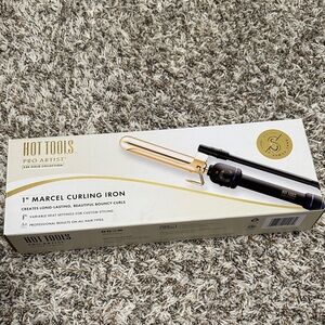 Hot Tools Pro Artist 1" Marcel Curling Iron - Gold and Black